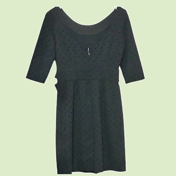 kate spade | Dark Academia | Classic | Polka Dot | Little Black Dress with Bow - Picture 7 of 10